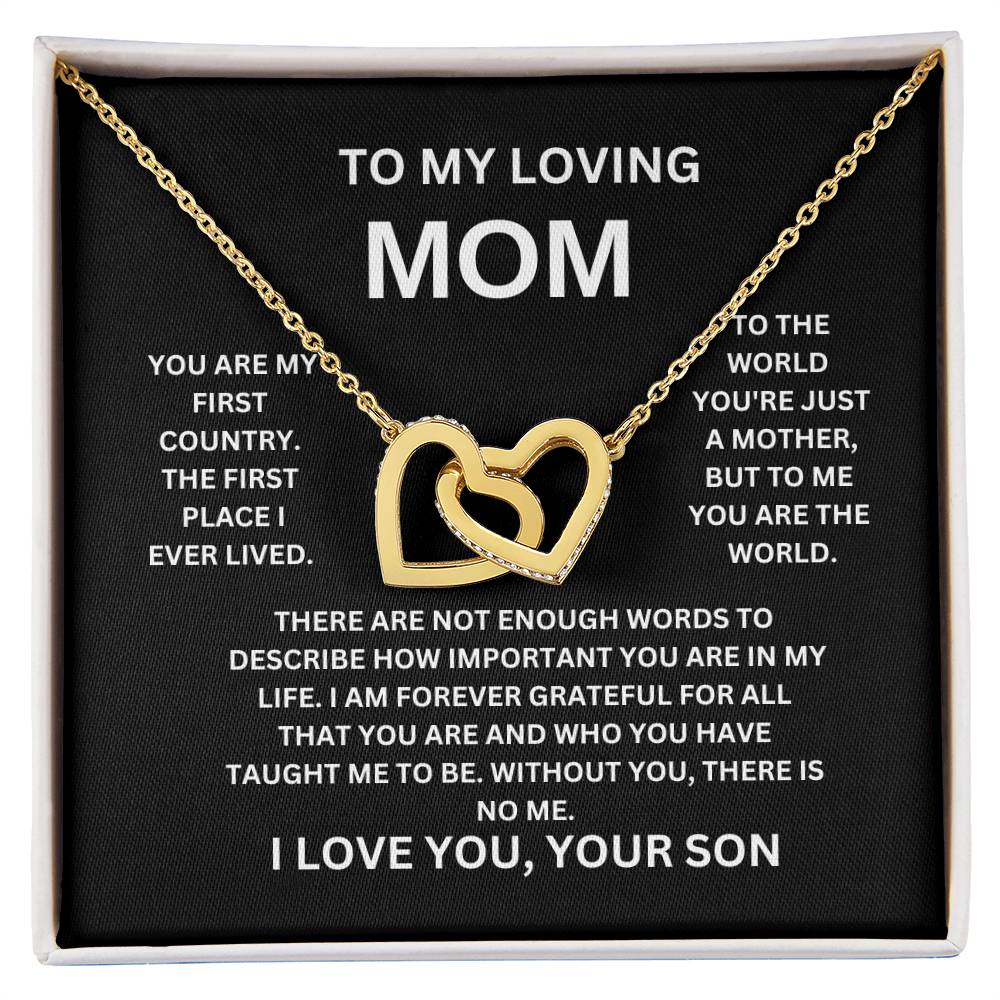 MOM FROM SON DOUBLE INTERLOCKING HEARTS