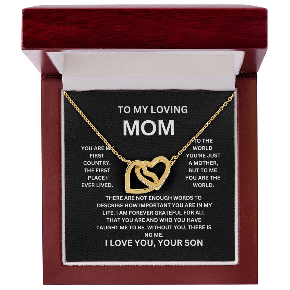 MOM FROM SON DOUBLE INTERLOCKING HEARTS