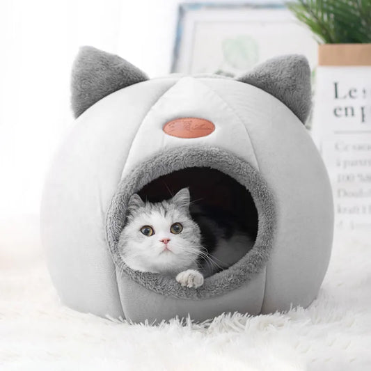 CozyPaws Cat Cave Bed 🐱🐾