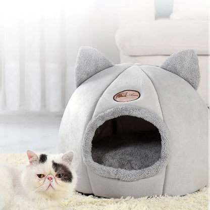 CozyPaws Cat Cave Bed 🐱🐾