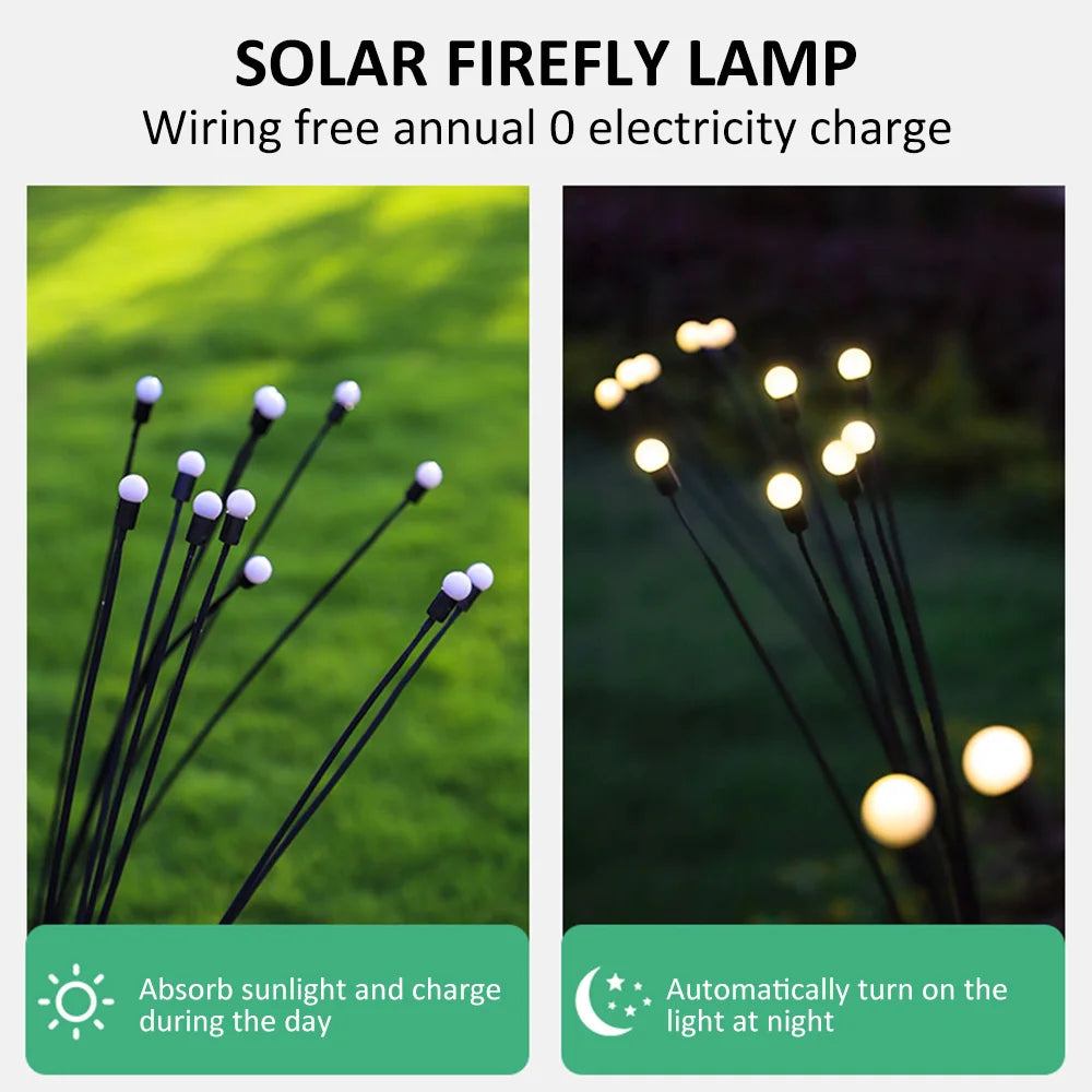 GlowBurst Solar Firefly Landscape Lights