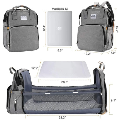 Foldable Diaper Bag Travel  Backpack