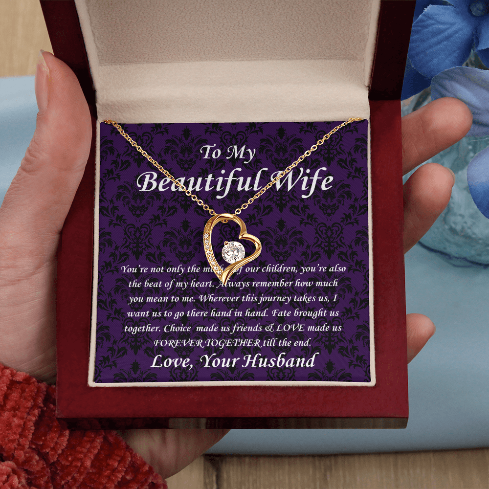 Forever Love Necklace - To My Beautiful Wife