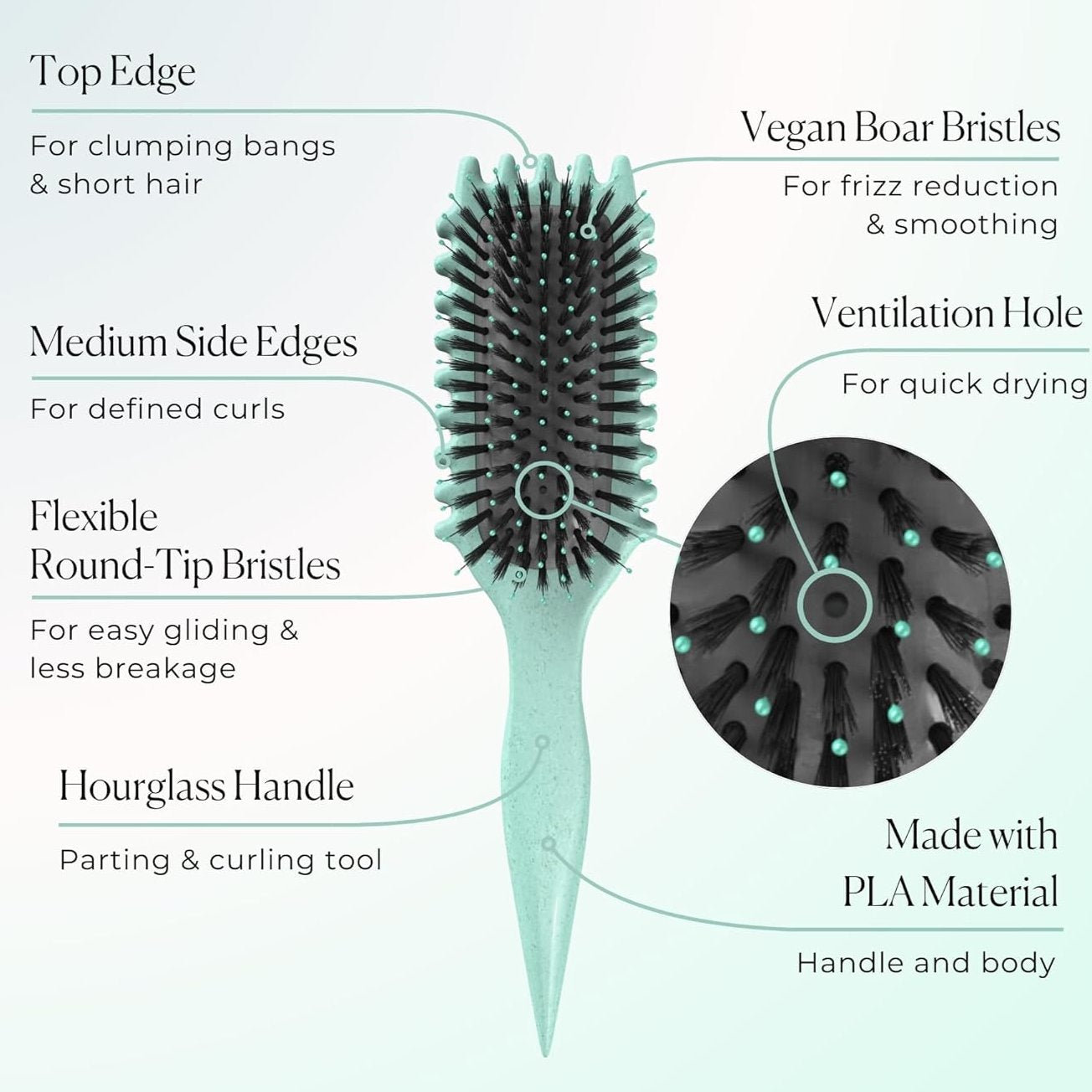 WaveWhisper Curl Brush