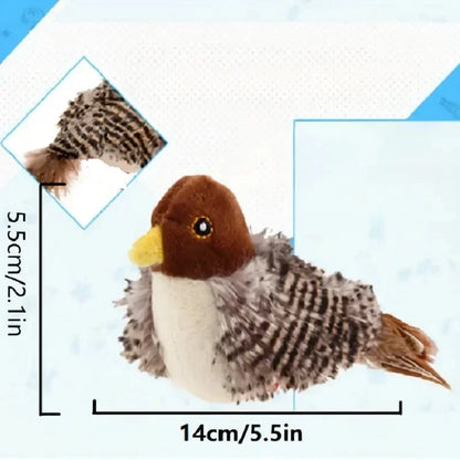 Interactive Chirping Plush Bird