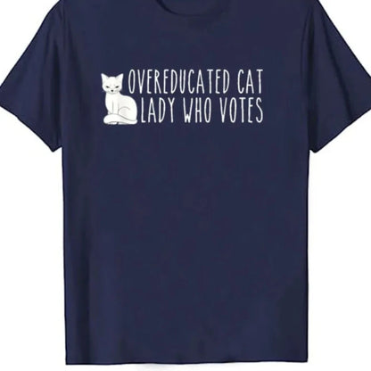 Overeducated Cat Lady T-Shirt