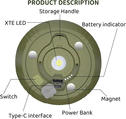 CampBright Retractable Lights