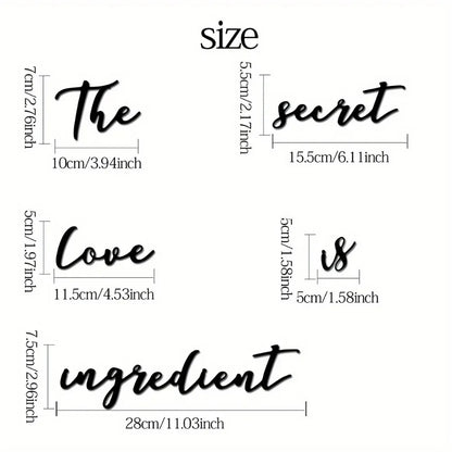 Love Ingredient Wall Sign