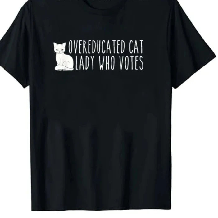 Overeducated Cat Lady T-Shirt