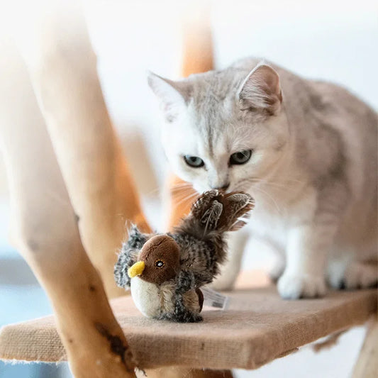 Interactive Chirping Plush Bird